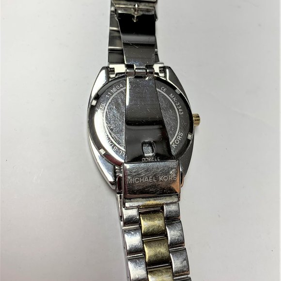 Michael Kors Callie Blue Dial Twotone Unisex Watch - Picture 2 of 3